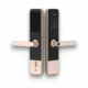 Fingerprint door lock Zeki X1 in elegant gold and black finish