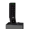 Zeki A810 keyless cabinet lock installed on a drawer with upright keypad