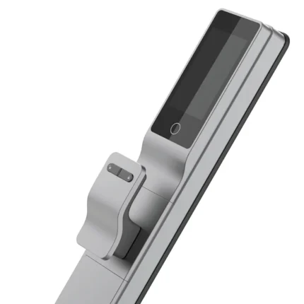 Side view of Philips smart lock handle design