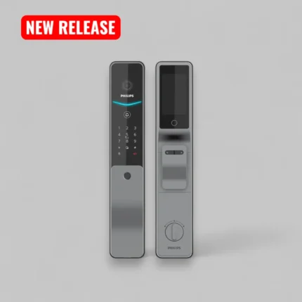 Front and back view of Philips DDL720-MVP-17HWS Palm Vein Smart Lock