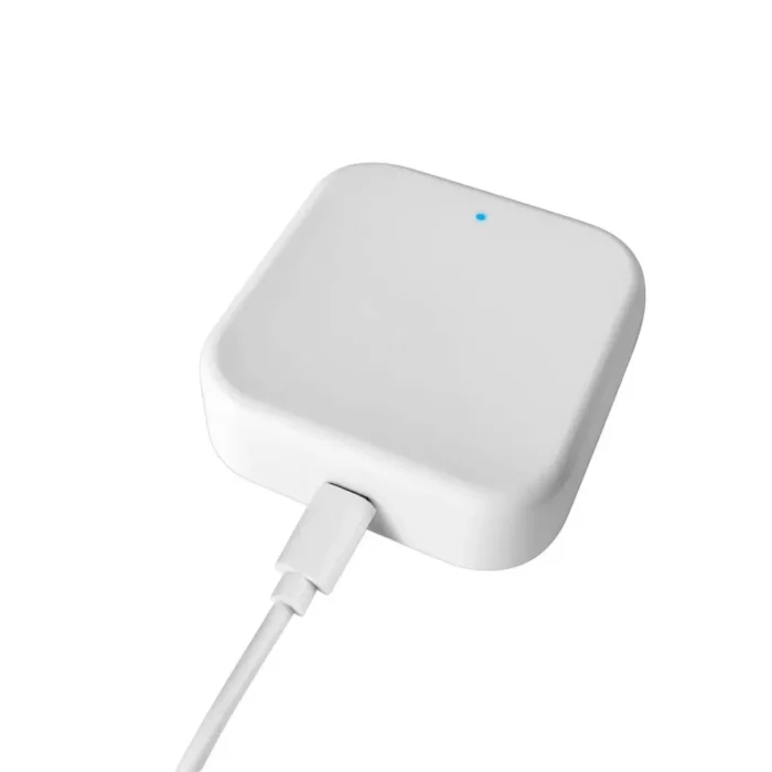 TTLock G2 Gateway powered via USB C cable for smart lock WiFi connection