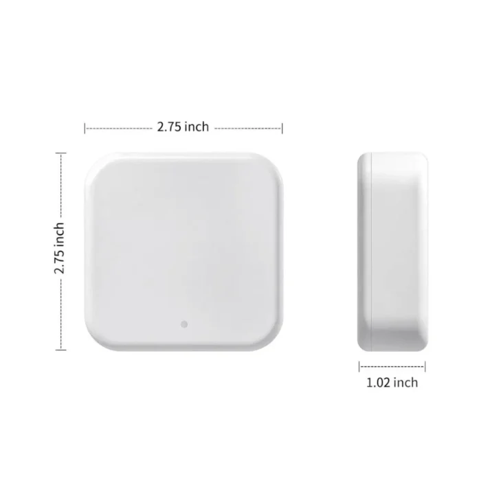 TTLock G2 Gateway front and side view for compact installation