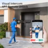 Tuya smart lock with remote app control and video intercom