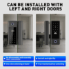 Smart lock for left and right commercial glass doors