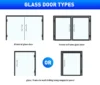 Smart door lock for multiple glass door types