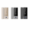 Zeki N2 smart lock in gold, silver, and black finishes for glass doors