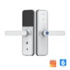 White Zeki M1 Smart Door Lock with Tuya and TTLock compatibility