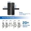 Zeki M1 Smart Door Lock dimensions and mortise size options