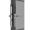 Philips smart door lock 611-1HBS installed on outdoor door in UAE