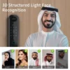 Biometric smart door lock with 3D face, vein, and fingerprint recognition