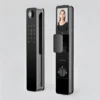 Front and back view of Zeki S1 smart door lock with face recognition