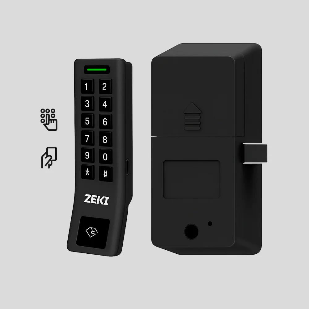 Zeki A810 Smart Cabinet Lock with keypad and IC card access