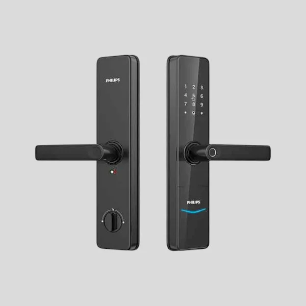 Philips 603E-5HWS Smart Lock front and back view