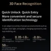 Zeki D30 digital lock with 3D face recognition for fast unlocking