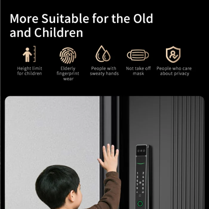 Child-friendly Zeki D30 smart door lock for easy, safe access