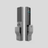 Philips DDL801-5HBS Fingerprint Lock front and rear view with push-pull handle