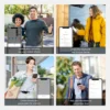 EZVIZ DL05 smart lock app features with remote unlock Bluetooth key sharing visitor passcodes and family access
