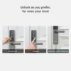 EZVIZ DL05 unlock methods with proximity card passcode and mechanical key for emergency access