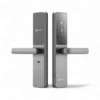 EZVIZ DL05 smart fingerprint lock front and back view in metallic grey for modern homes in Dubai UAE