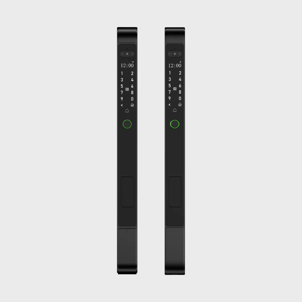 D20S Dual Sided Smart Door Lock front view in black finish